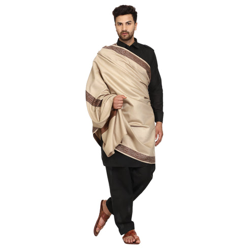 Men's Woven Acrylic Shawl